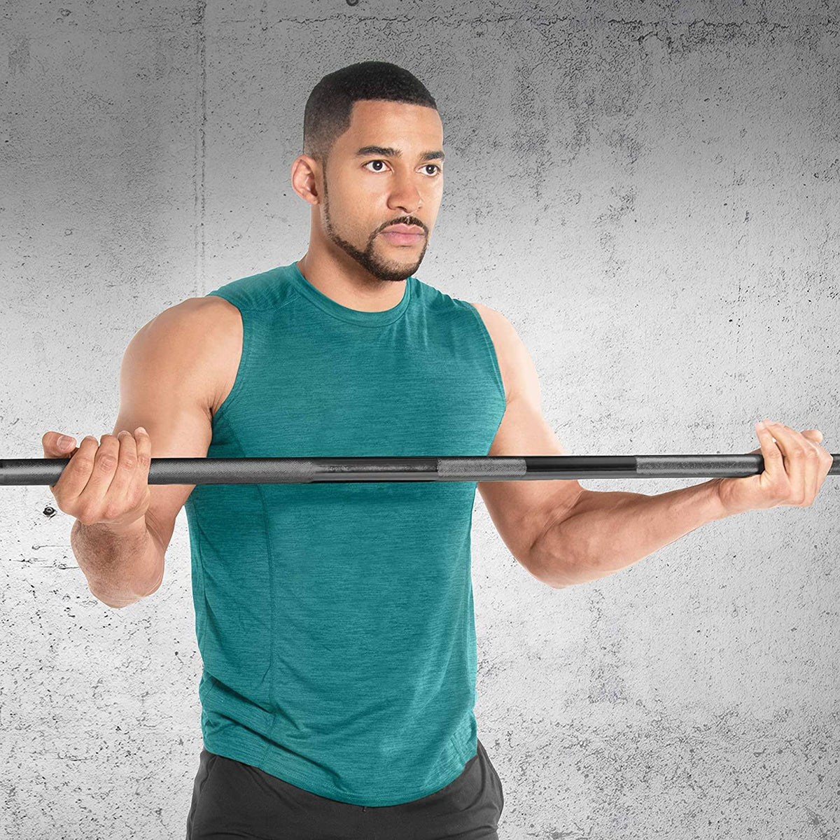Black 6 ft Olympic Weight Bar L460305