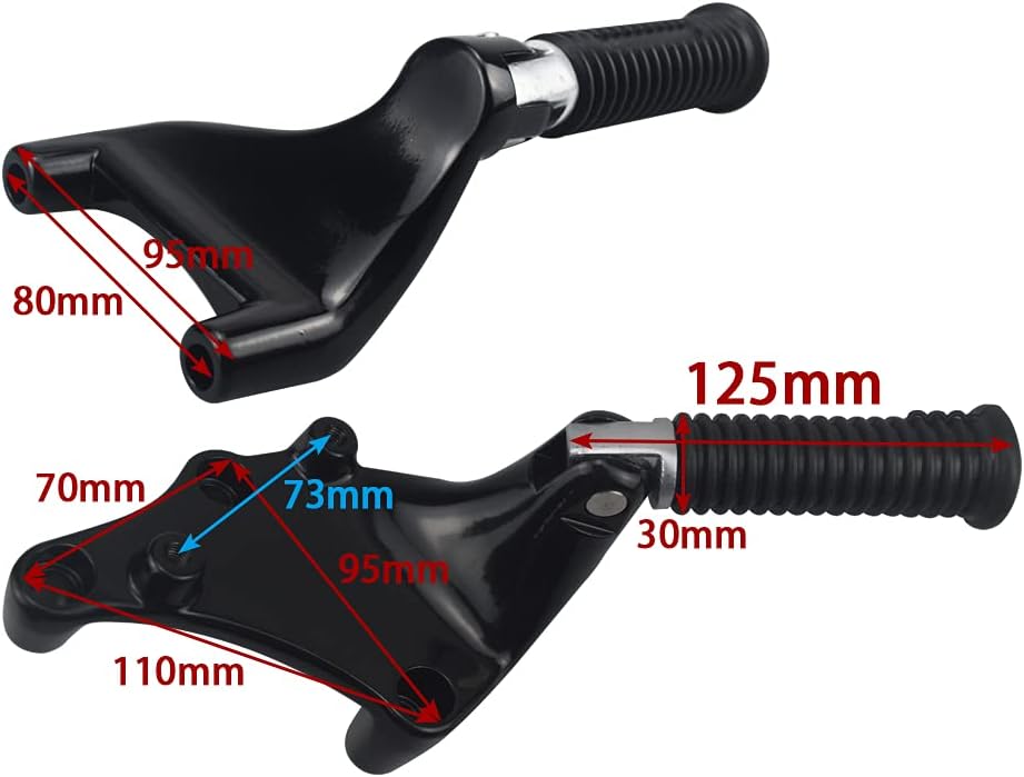 Passenger Pillion Seat with Passenger Footpeg Mount Kit for Sportster Iron 883 XL883N Models D2581