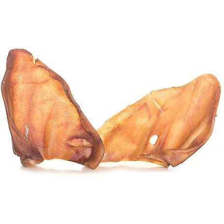 Large Whole Pig Ears Dog Chew Treats J2160