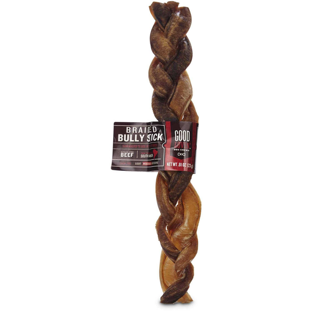 Braided Bully Stick Dog Chew V697