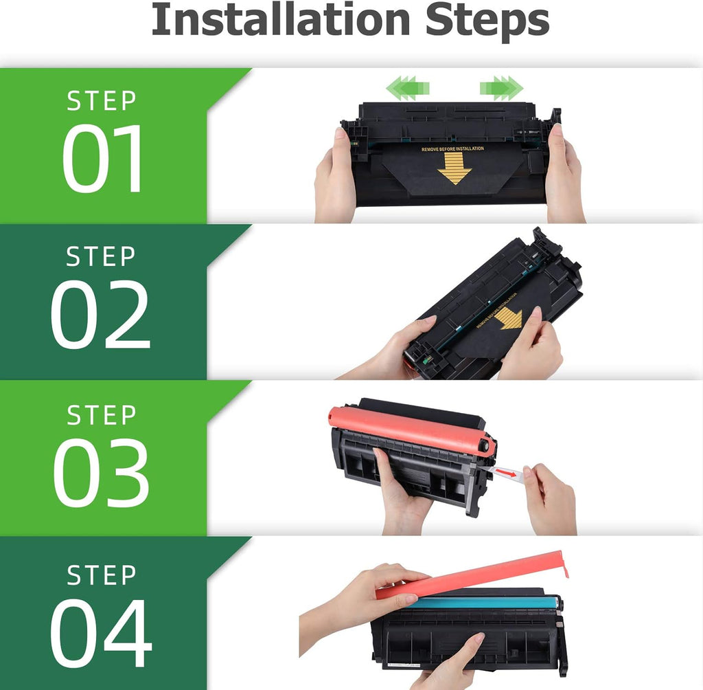 Black 4-Pack Toner Cartridge for HP Printer A839076