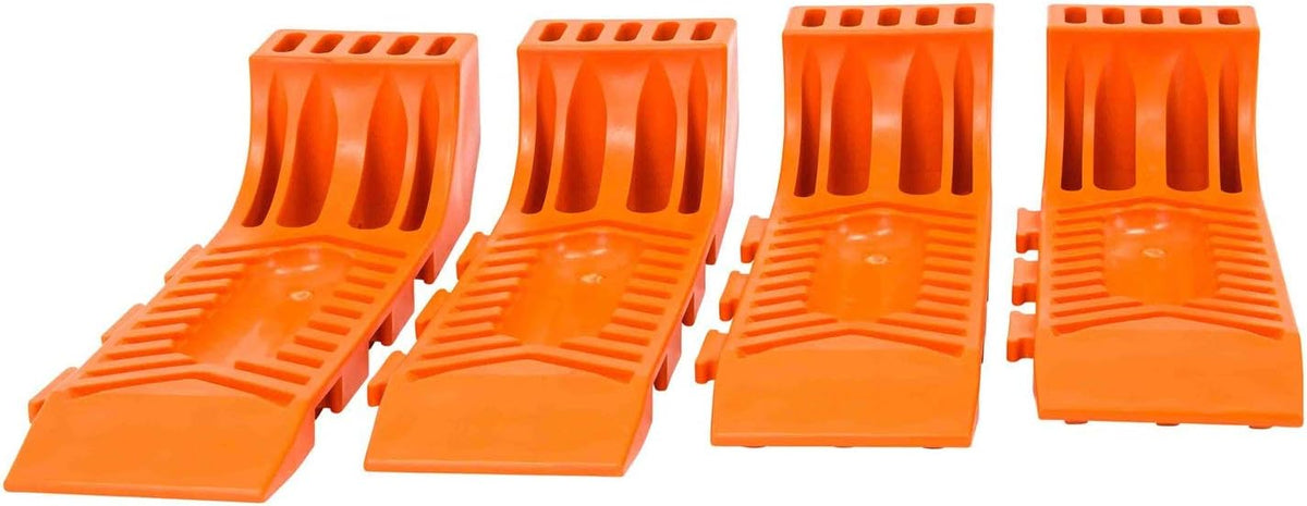 Interlocking Tire Skates Safety Orange (4pc Set) L826