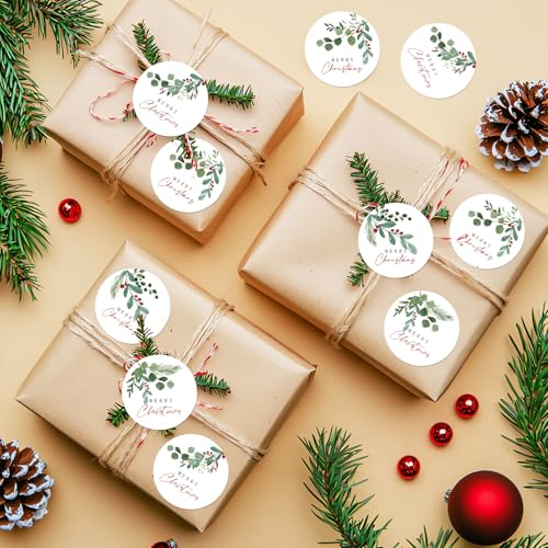 1000 Pcs Christmas Stickers Roll Self-Adhesive E19466