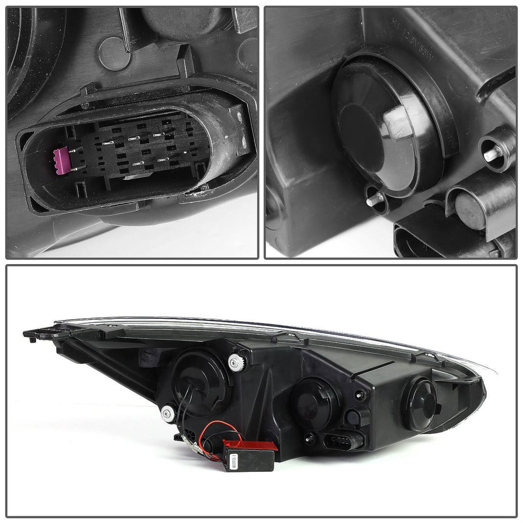 Chrome Housing Amber Corner Projector Headlight L184