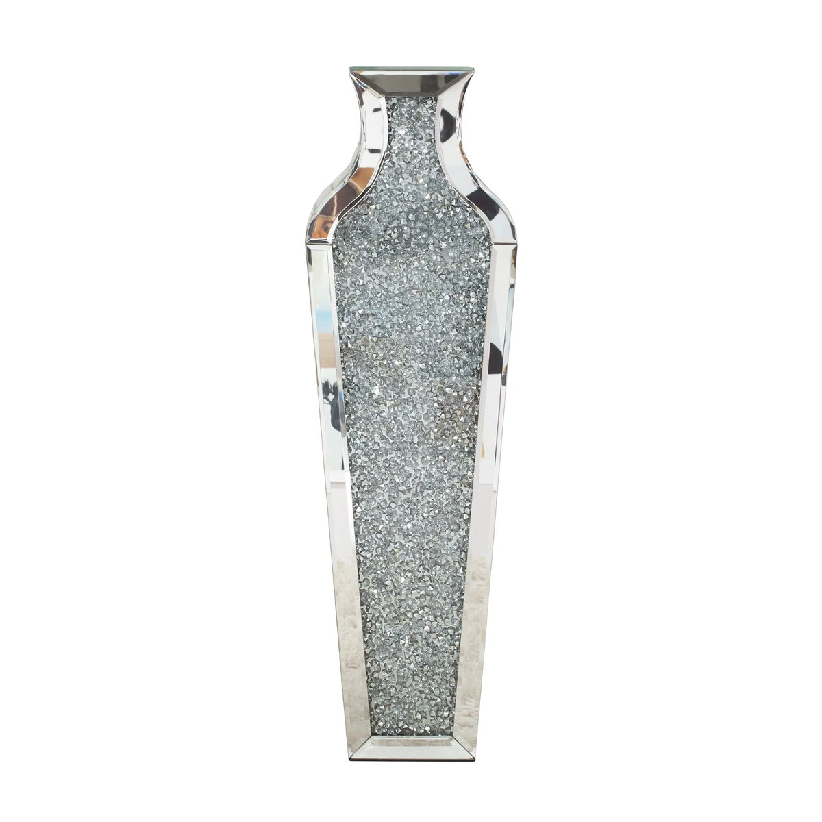 Tall Crushed Diamond Floor Vase I467