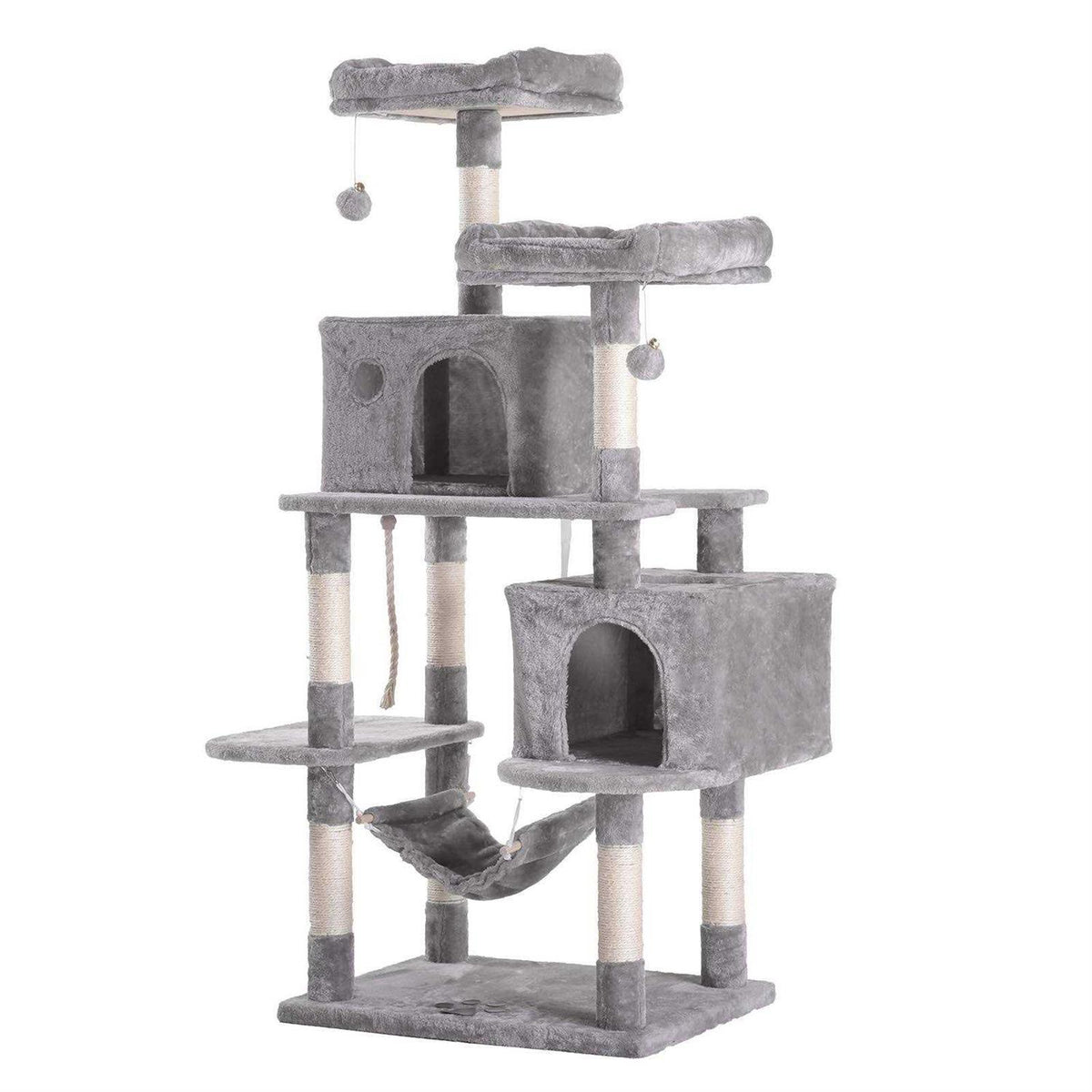 Large Multi-Level Cat Tree Condo with Sisal Scratching Posts S301277