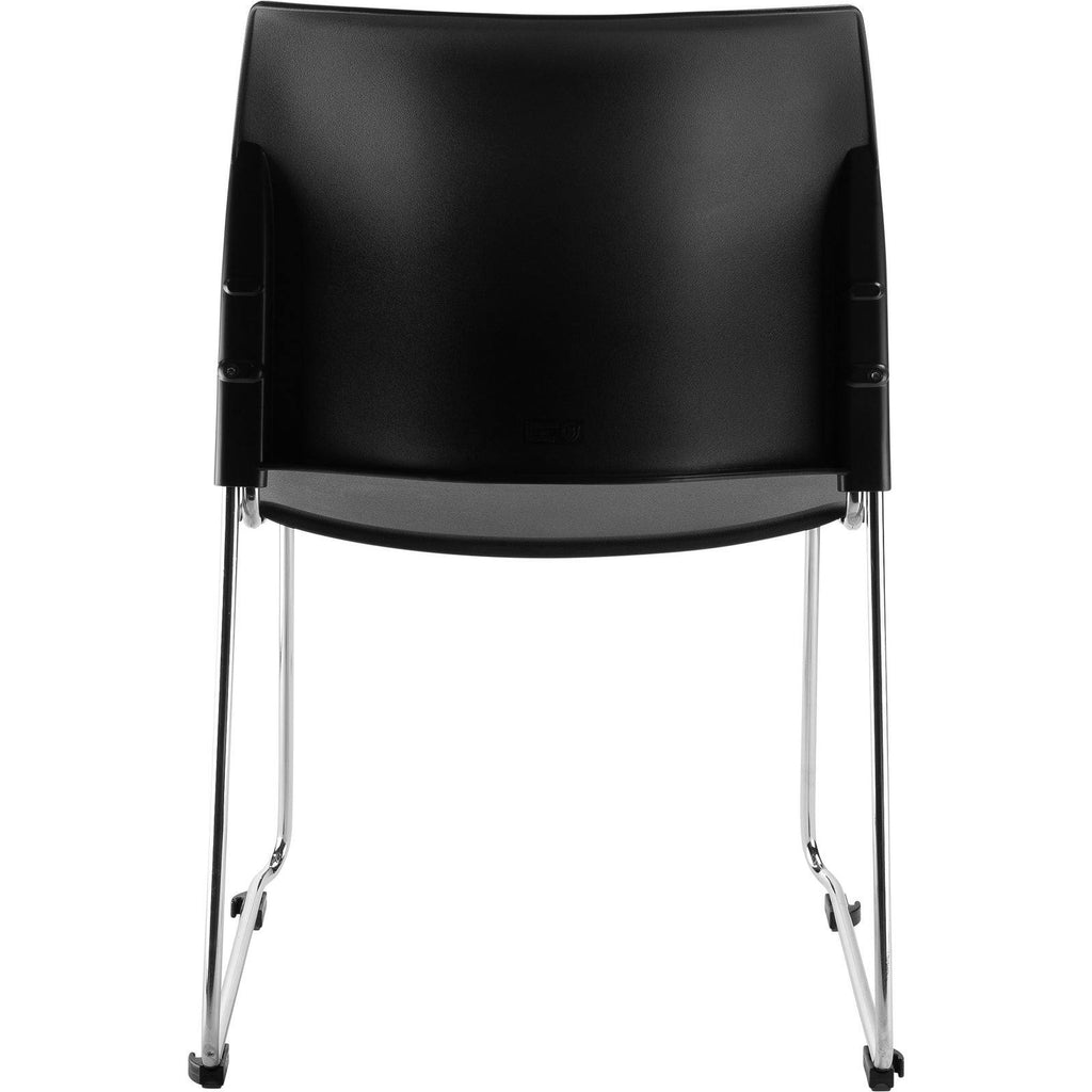 Black All Plastic Cafetorium Chair, 4 Pack S5090