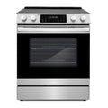 Electric Range with 5 Burner Glass Cooktop and Self Clean Air Fry Oven in Stainless Steel Q37194