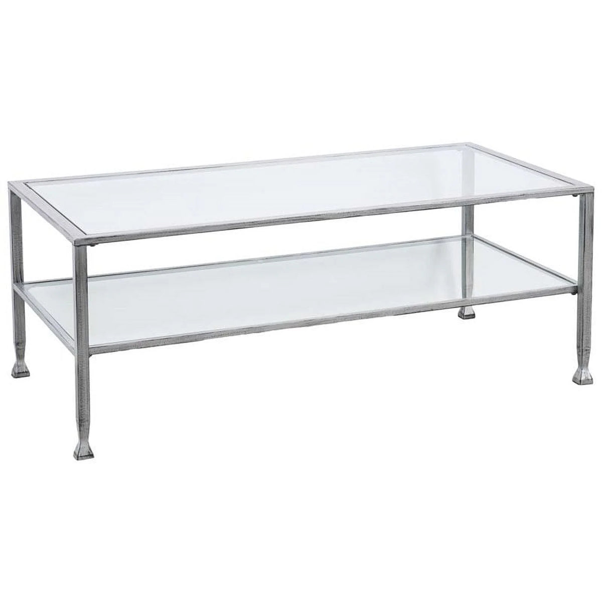 Tempered Glass Top Metal Coffee Table X26801