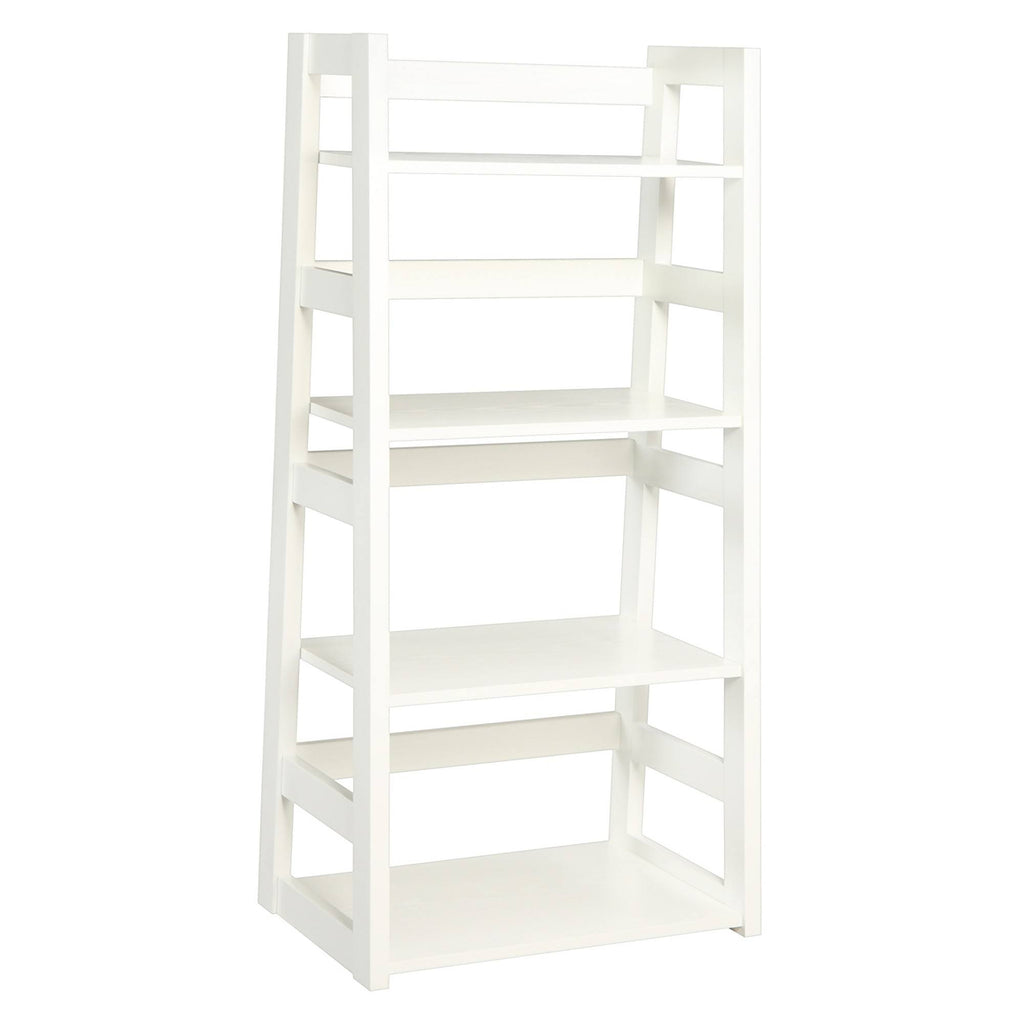 4-Tier White Bookcase M8968