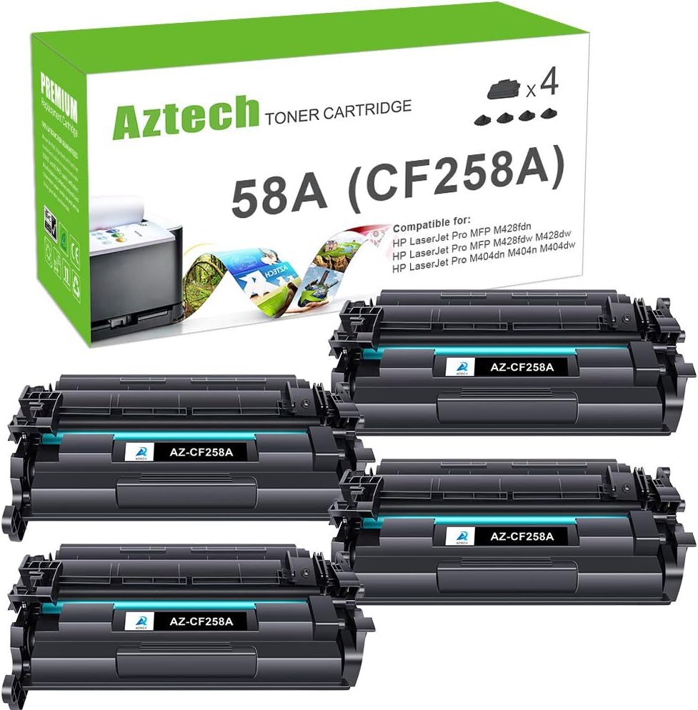 Black 4-Pack Toner Cartridge for HP Printer A839076