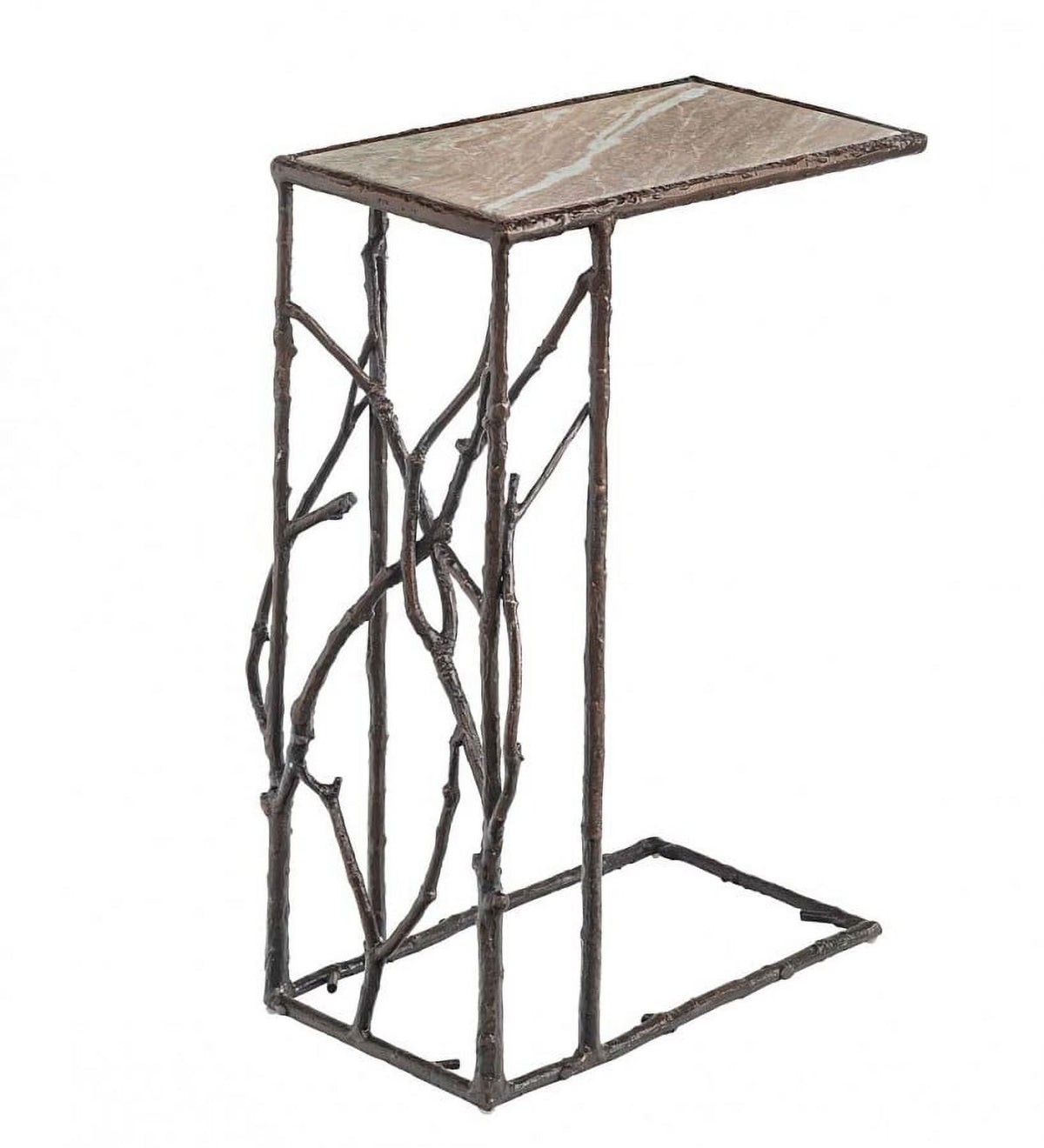 Indoor/Outdoor Pull-Up Table with Marble Top C68249