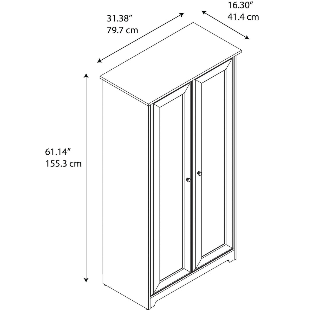Espresso Oak Storage Cabinet V300694