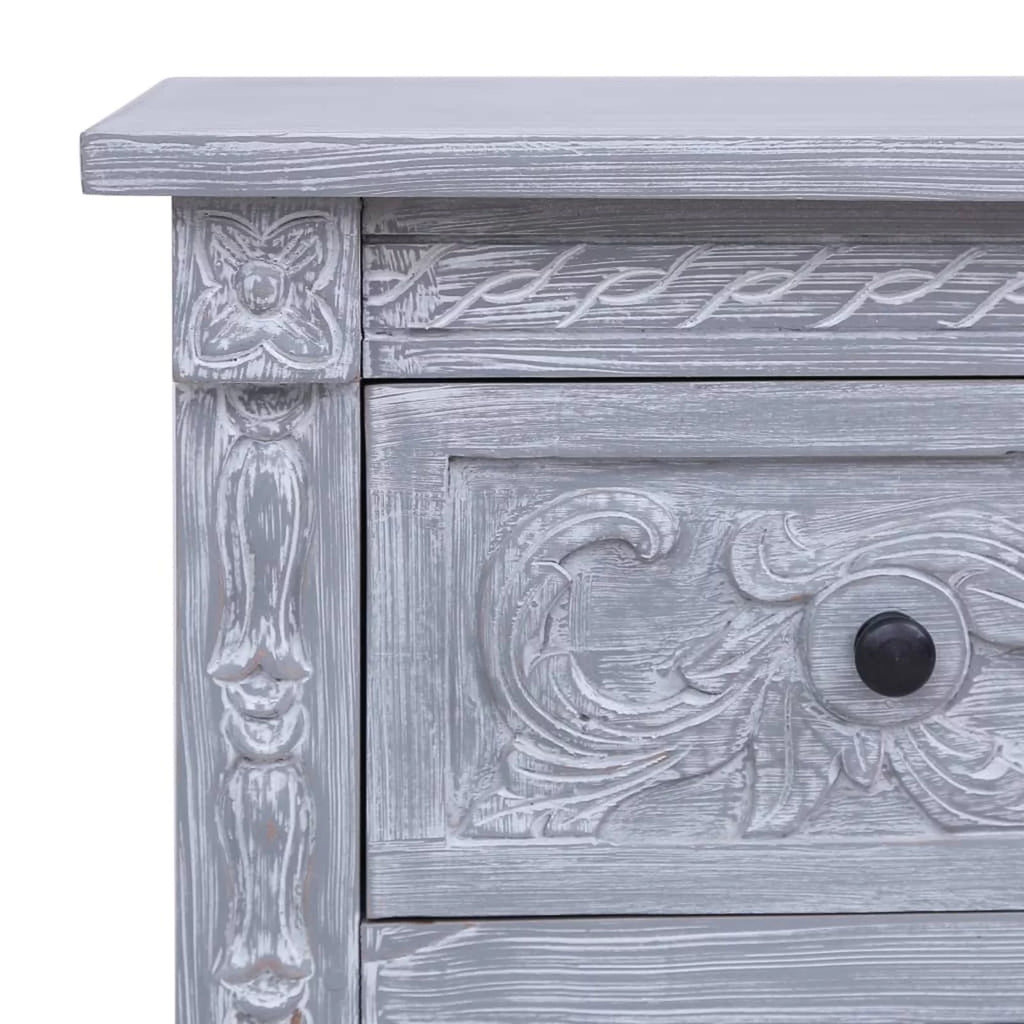 Solid Mahogany Wood Sideboard with 2 Drawers T407