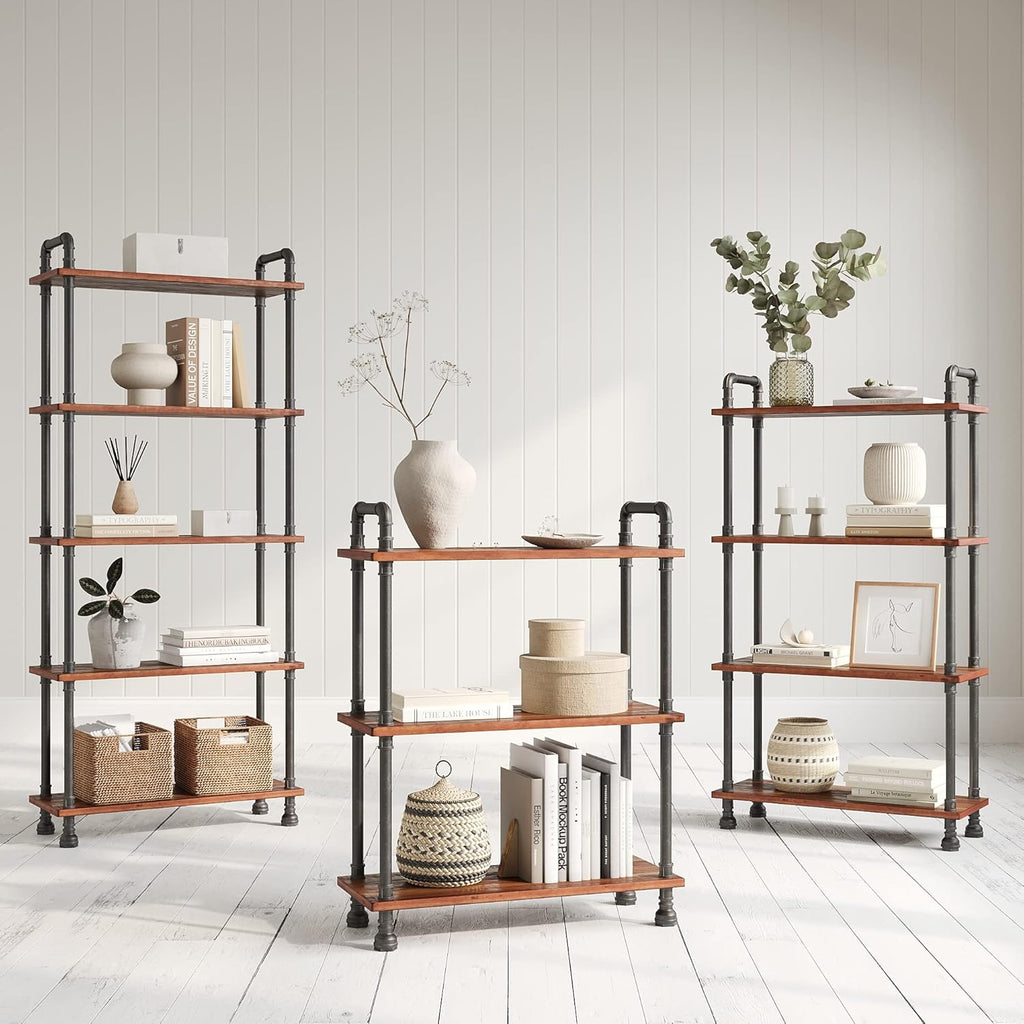 5-Tier Solid Pine Wood Bookshelf G5350