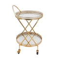 Gold Metal 2 Tier Bar Cart J61288