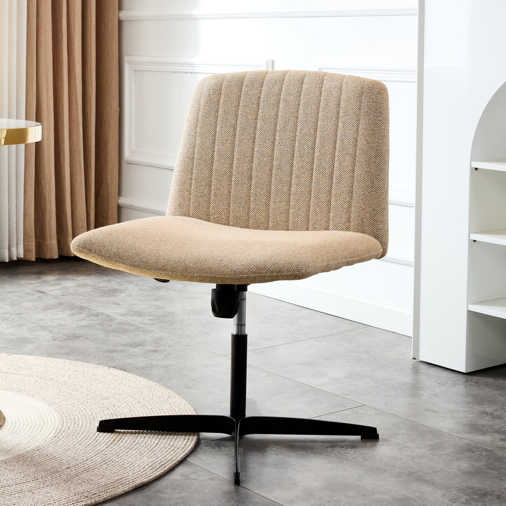 Adjustable Swivel Home Office Computer Chair with Cushion & Black Foot H6947