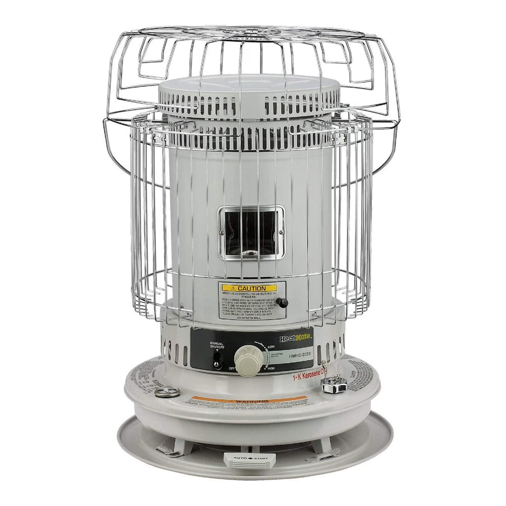 White Portable Convection Kerosene Heater E63582