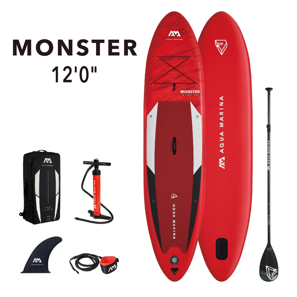 12'0 Inflatable Stand Up Paddle Board with Carry Bag, Paddle, Fin, Pump & Safety Harness G773