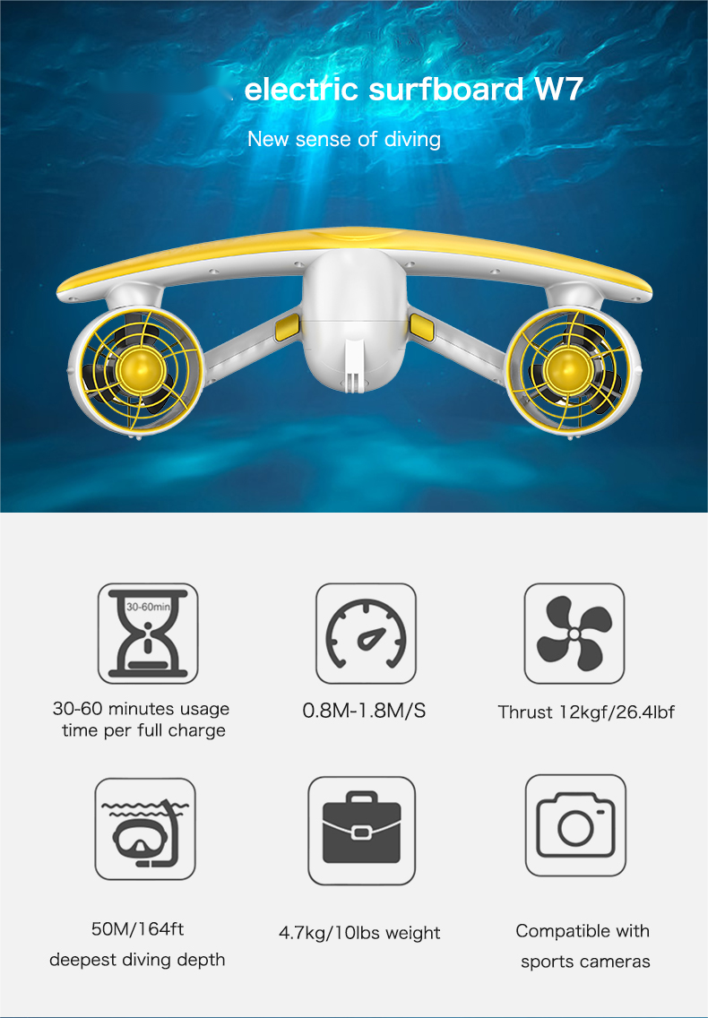 Yellow Sea Scooter 50m Maximum Depth L915643