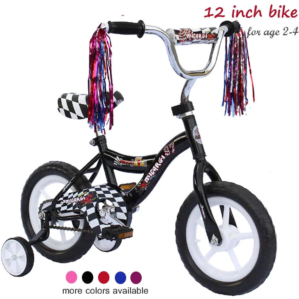 12 Kid's Beginner Bicycle Foam Tire Black Y114