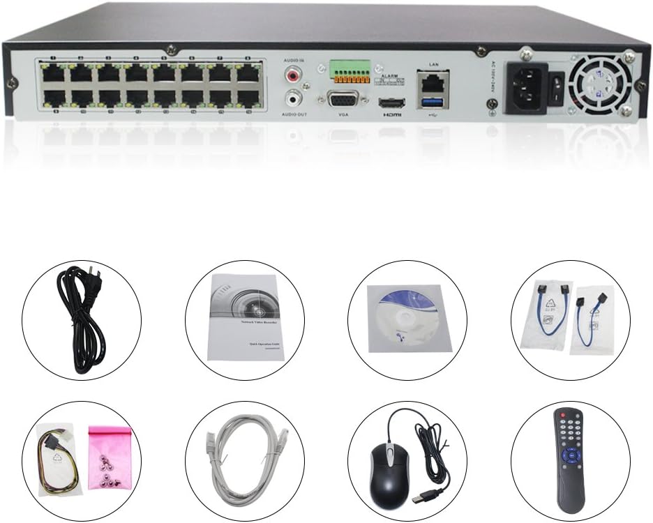 16CH POE NVR for IP Camera V7972