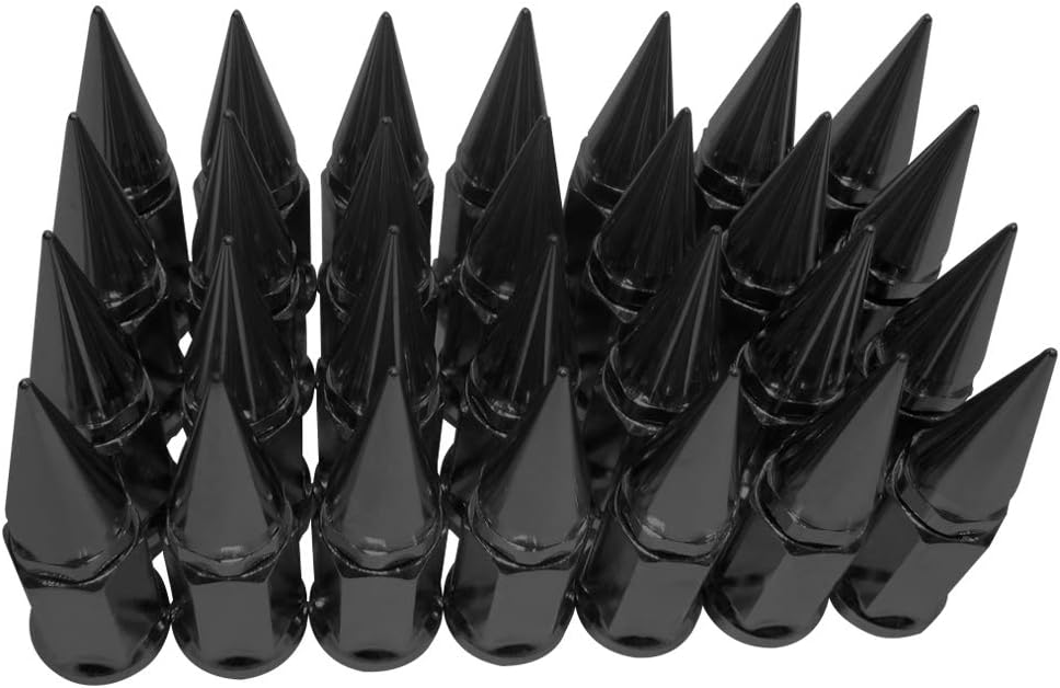 32 pc Extended Spike Lug Nut M12x1.25 Conical Seat Hex 3/4 A242