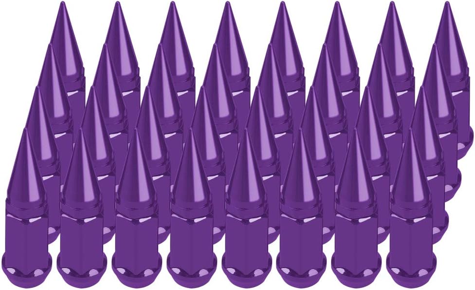 32 pc Extended Spike Lug Nut M12x1.25 Conical Seat Hex 3/4 A242