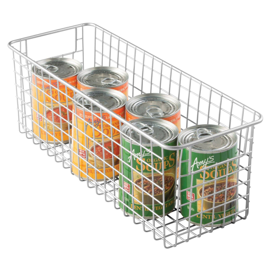 Metal Wire Kitchen Pantry Food-Storage Organizer Basket T351