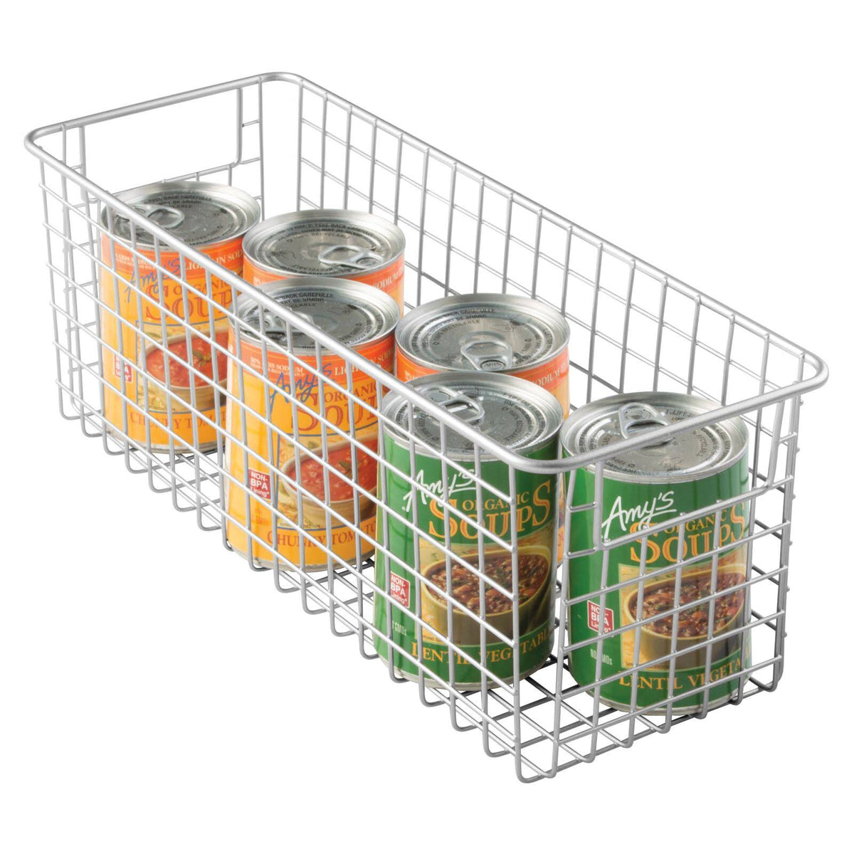 Metal Wire Kitchen Pantry Food-Storage Organizer Basket T351