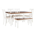 Six Piece Wood Dining Set in Brown K2730