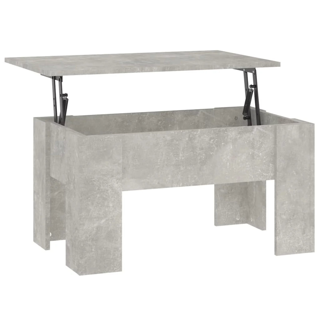 Coffee Table Concrete Gray Engineered Wood W34298