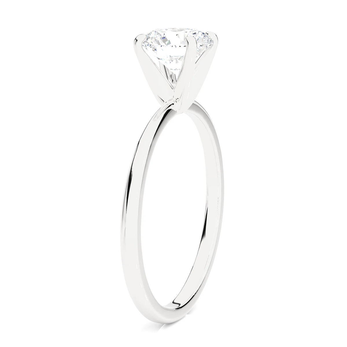 14k White Gold Solitaire Engagement Ring G195230