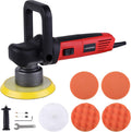 6-Inch Dual Action Random Orbital Polisher with Two Detachable Handles V738