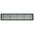 Black-Matte Solid Aluminum Fixed Bar Supply/Return Air Vent Grille A876589