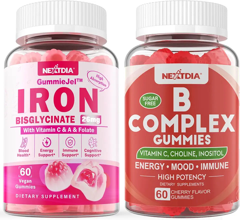 Vitamin B Complex Gummies & Iron Filled Gummies 26mg G33852