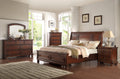 Cherry Wood Cal King Storage Bedroom Set 5P V100669