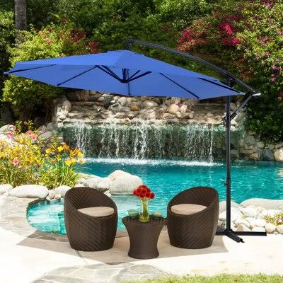 Beige 10 Feet Cantilever Patio Umbrella U2114