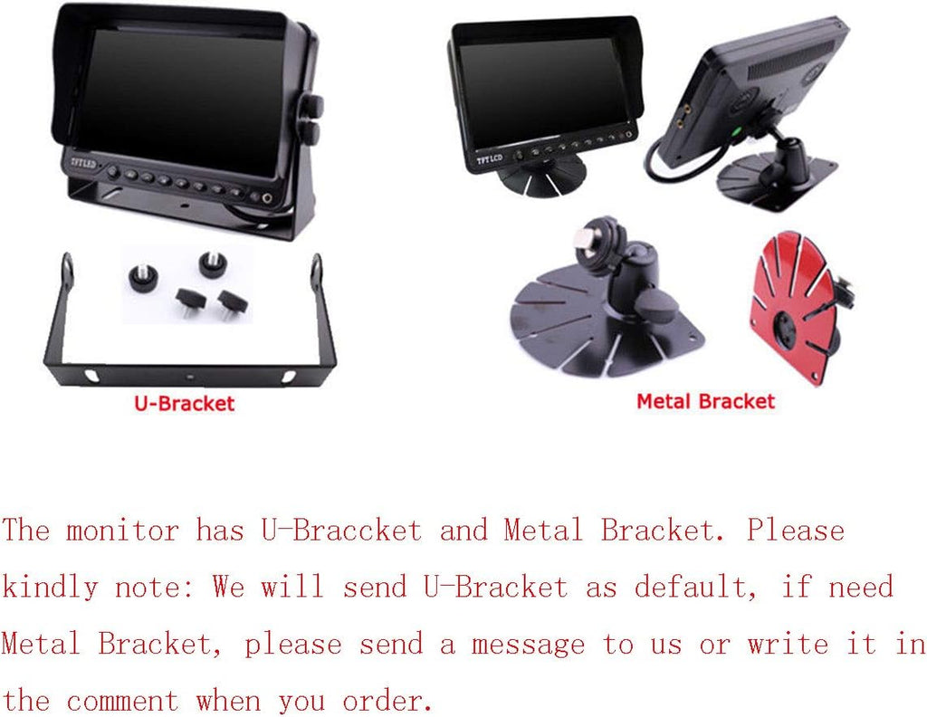 9 inch Monitor Built-in DVR Backup Camera System with Quad Split Screen P91894