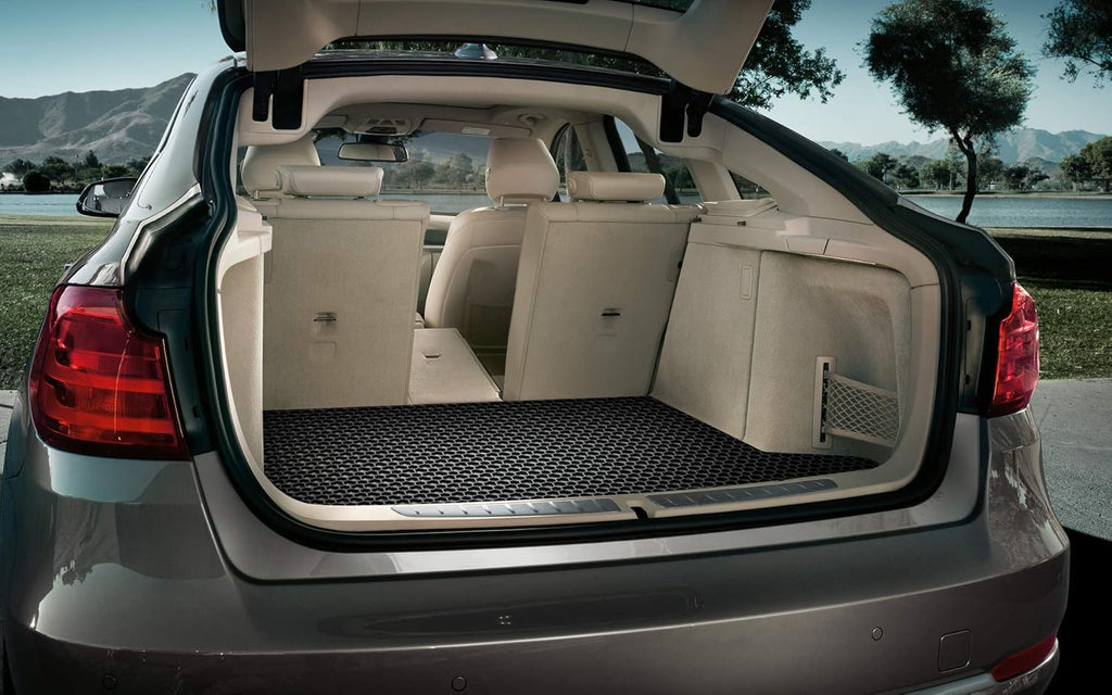 Black Rubber Cargo Trunk Mats for Ford Explorer 2020 2021 2022 S1392