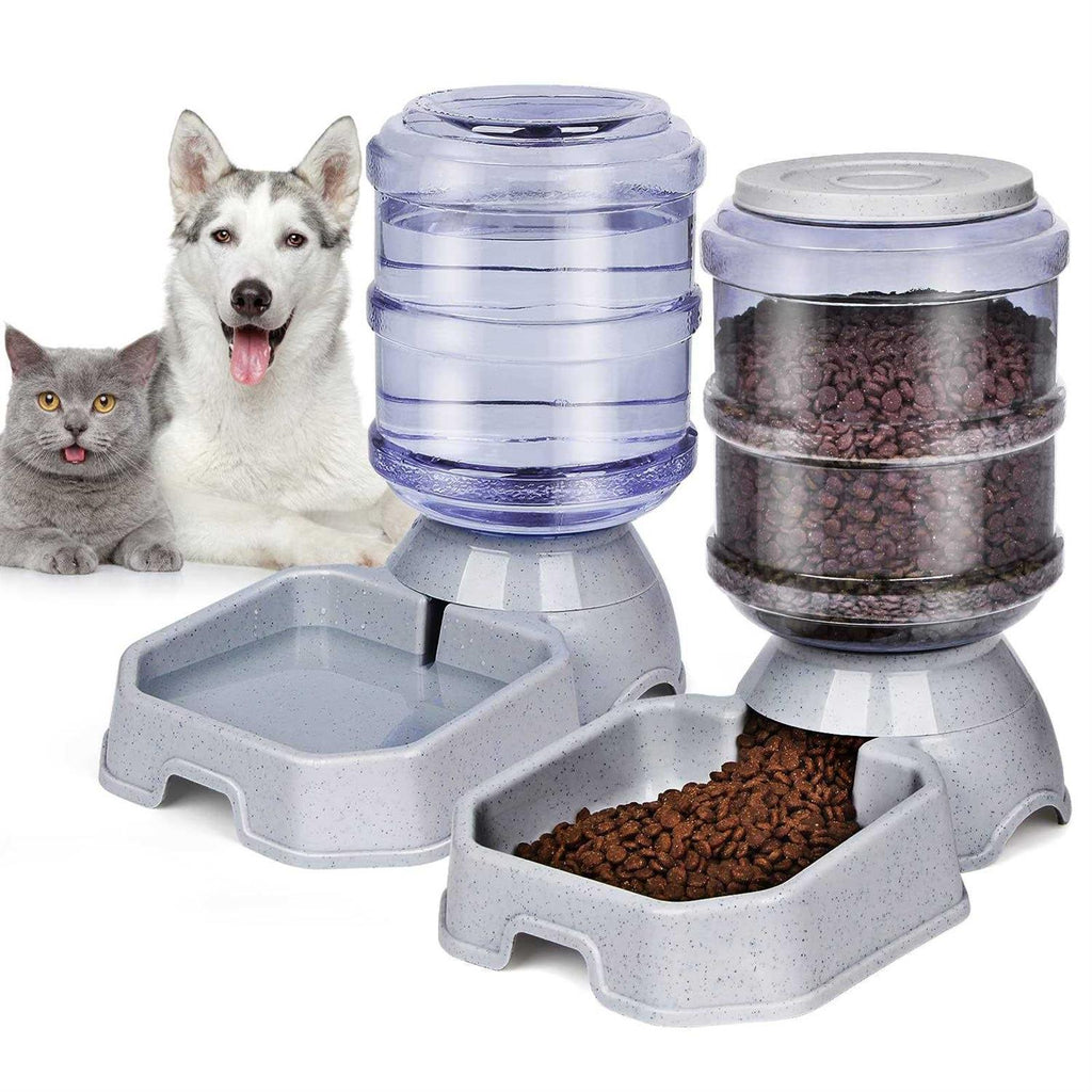Automatic BPA-Free Pet Feeder and Water Dispenser W440