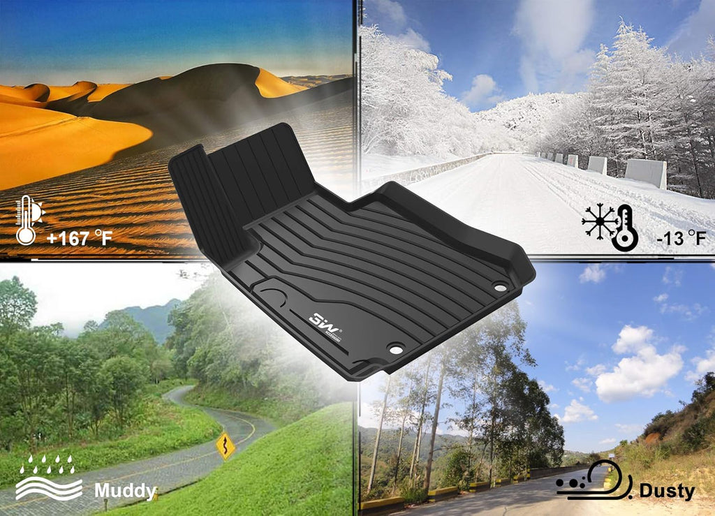 Black All Weather Heavy Duty Trunk Mat for Benz GLC Z273