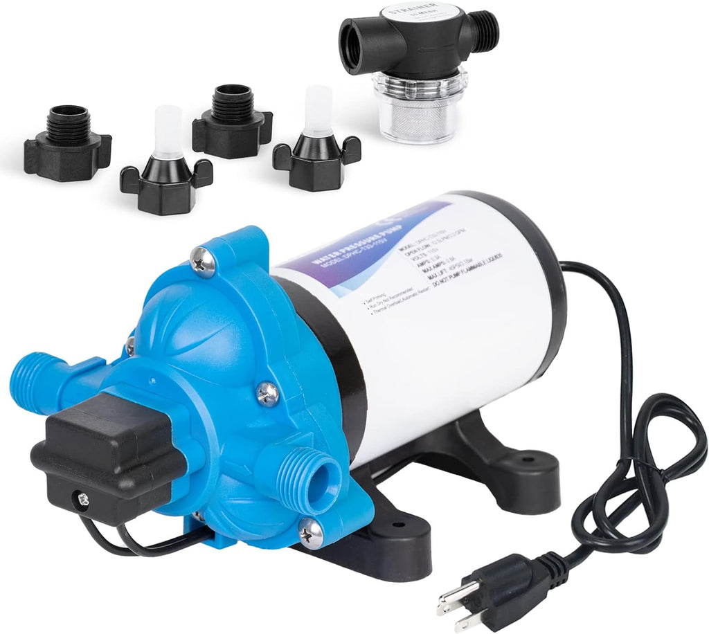 110V AC Water Pressure Pump 5.0GPM 55PSI Self Priming RV Water Pump T243