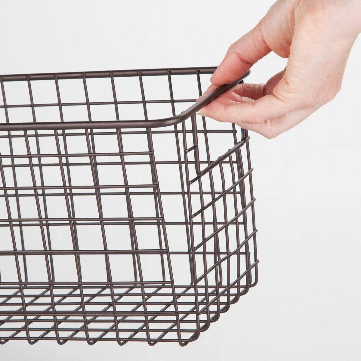 Metal Wire Kitchen Pantry Food-Storage Organizer Basket T351