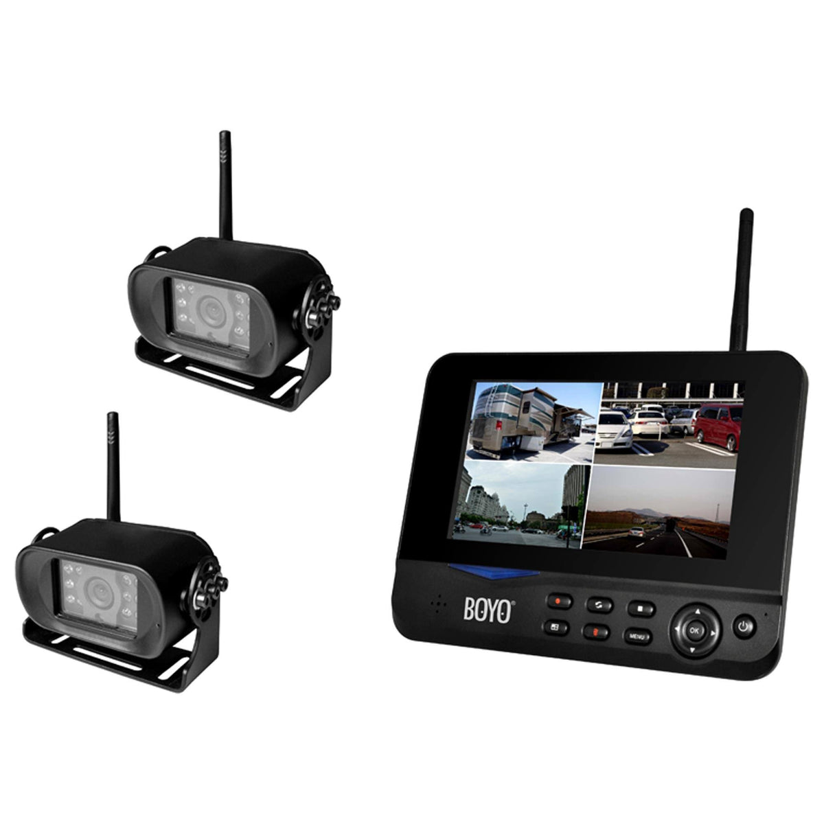 Digital Wireless Monitor and Wireless 2 Camera System I904