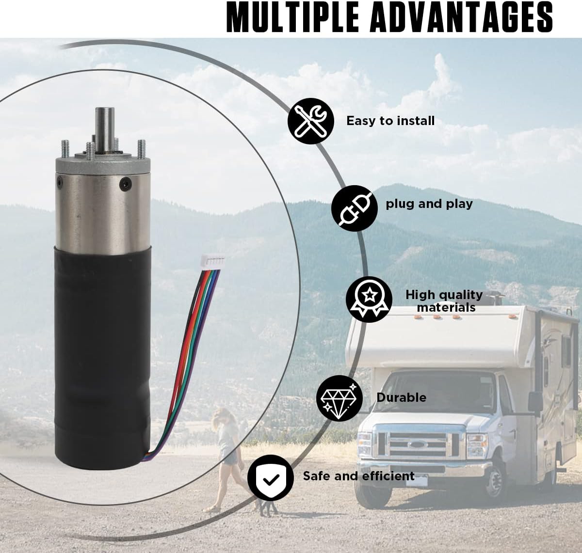 RV Slide-Out Motor Pack of 2 Q422