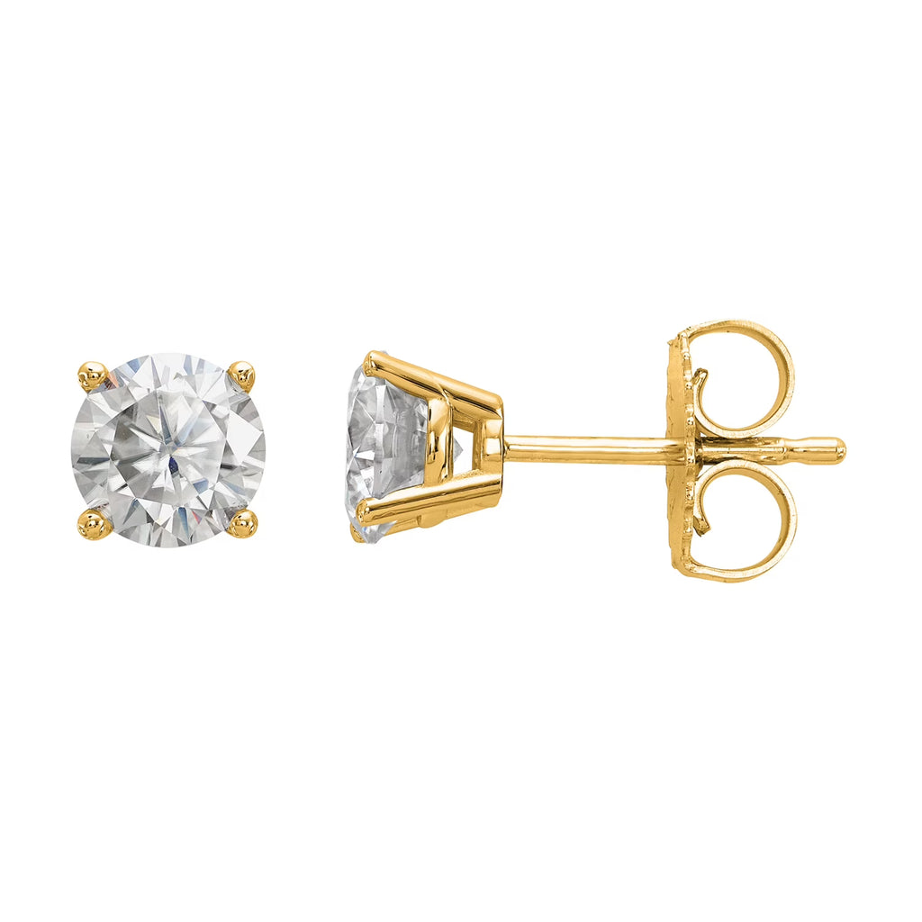 14 Karat Yellow Gold Lab Grown Diamond 1/3ctw 4-Prong Earrings D68120