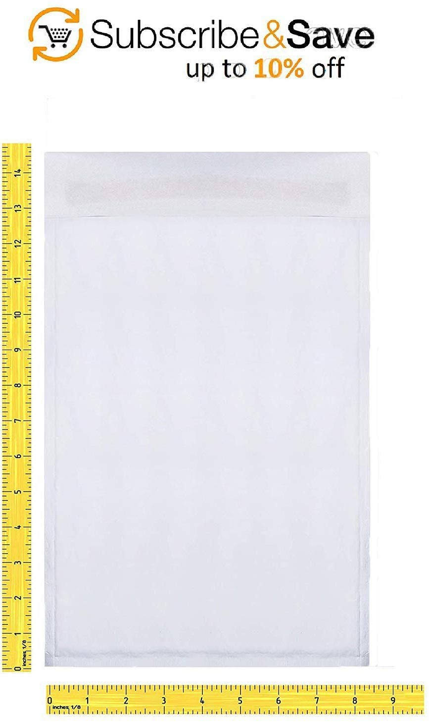 500 Pack White Kraft Self Seal Bubble Mailers Padded Envelopes V355