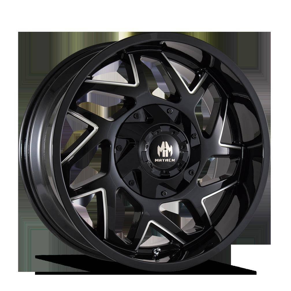 Black Milled 20x9 8x180 18mm Wheel V120548