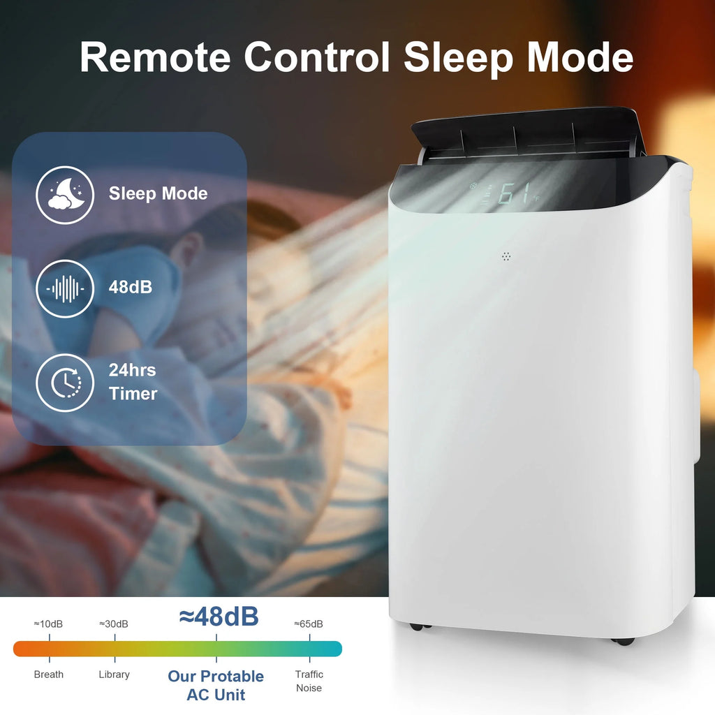 8000 BTU Portable Air Conditioner with Dehumidifier & Fan R9840